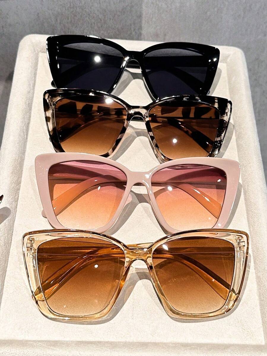 Sunglasses Cat Eye - 3/4pcs Women Cat Eye Frame Delicate