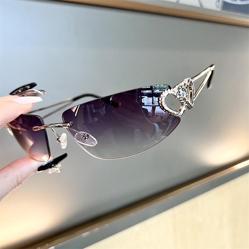 New Oval Cat Eye Frameless Mer - огляд і ціна Sunglasses Cat Eye