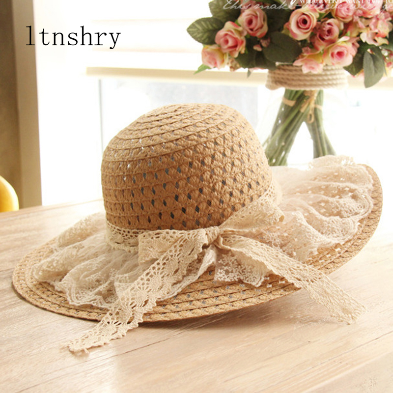 Women Lace Sun Hats For  Wide  - огляд і ціна Hat Floppy Wide