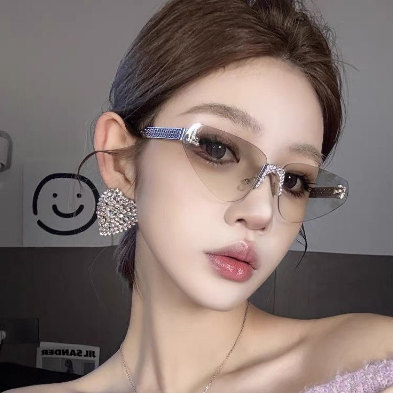 Women's Sexy Cat Eye Rimless R - огляд і ціна Sunglasses Cat Eye