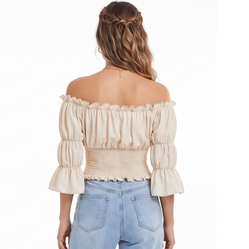 Renaissance Blouse Women Top w - огляд і ціна Blouse Off Shoulder
